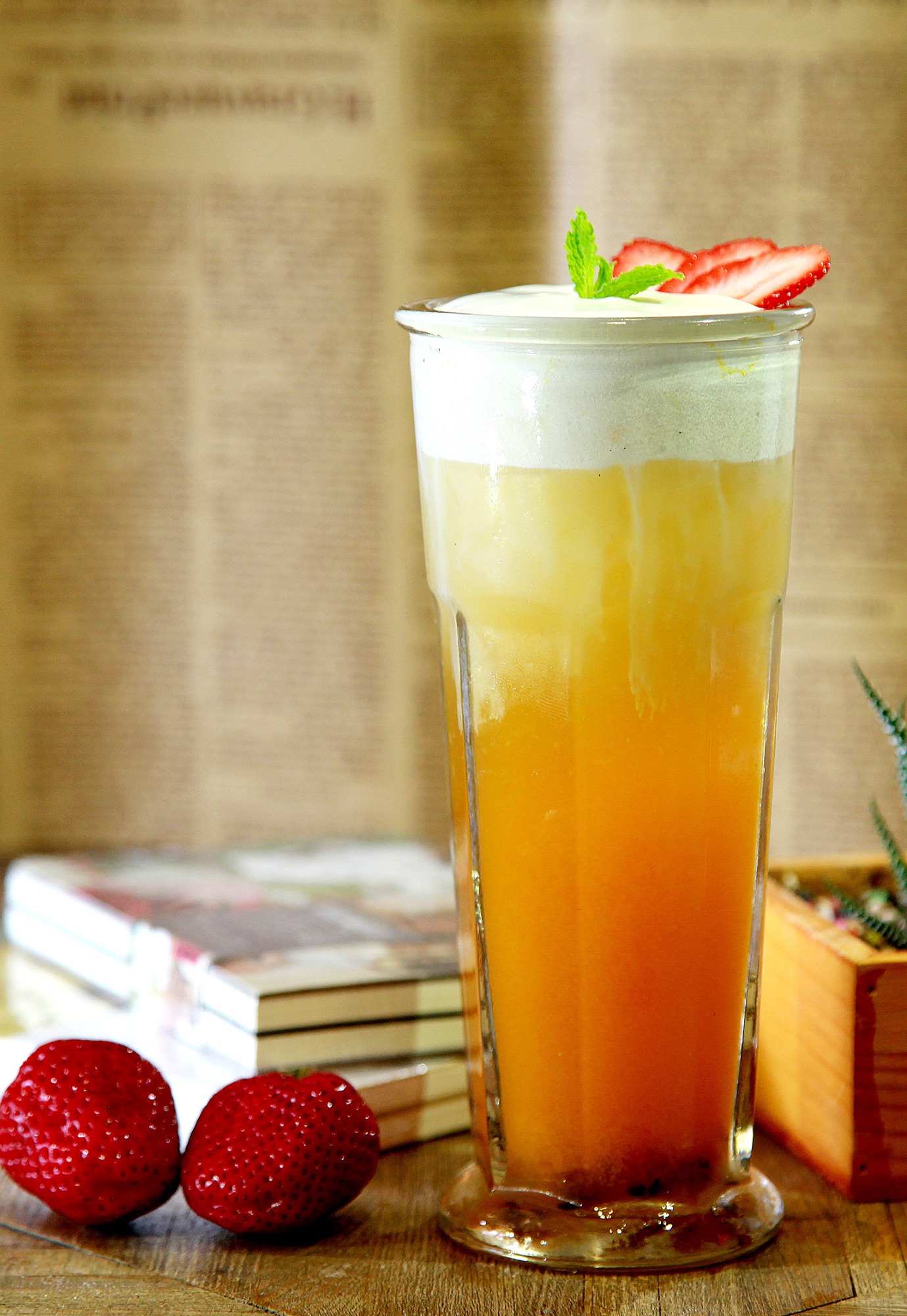 百香果烏龍奶蓋