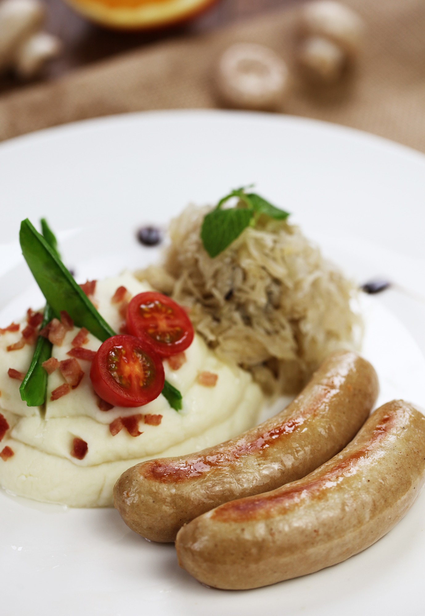 香煎小牛肉香腸